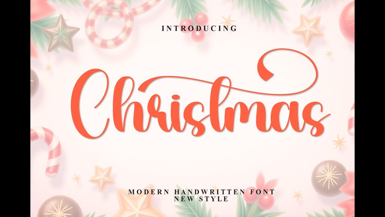 Christmas Font: A Whimsical Handwritten Typeface for Your Designs