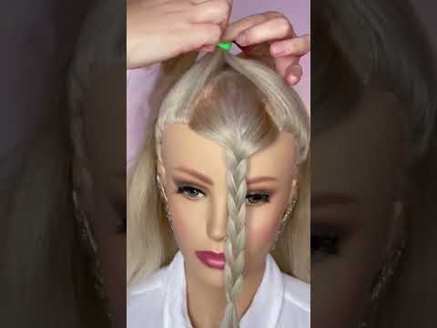 Easy school hairstyle #hairtutorial