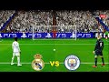 REAL MARID vs MAN CITY - UCL Penalty Shootout 2024 | UEFA Champions League | PES Gameplay