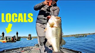 Download lagu Local Fishermen CIRCLE My Boat after watching me catch Giant Bass... mp3