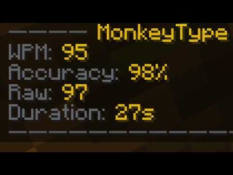 Monkeytype video