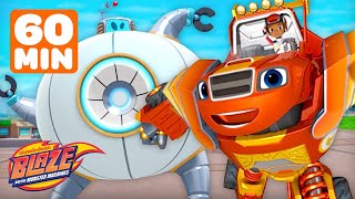60 MINUTES of Blaze's ROBOT Rescues 🤖 w/ AJ | Blaze and the Monster Machines