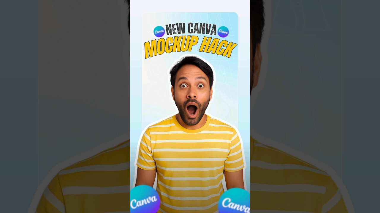 😱How to Create a Custom Mockup in Canva in Just Few Seconds! #CanvaMockup #CanvaTips #MockupsInCanva