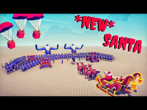*NEW* SANTA vs 100x EVERY FACTION - (HOLIDAY MOD) - Totally Accurate Battle Simulator TABS