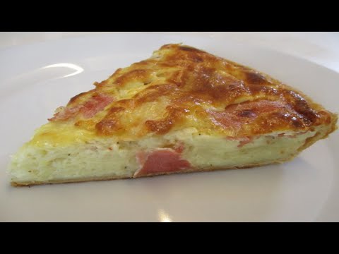 Quiche revisité à la Pomme de terre, bacon et fromage chaume