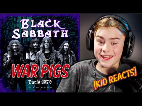 WAR PIGS Live in Paris! Gen Alpha Kid Reacts to BLACK SABBATH! The Godfathers of METAL