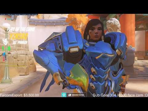 POTG! YZNSA BEST PHARAH IN NA - GAMEPLAY OVERWATCH SEASON 29 TOP 500