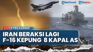 Iran Kembali Beraksi! Serangan Membabi Buta Serbu 'Otak' Israel, F-16 Kepung 8 Kapal Perusak AS