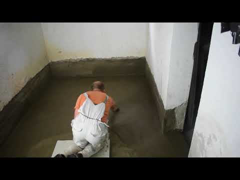 Sealing basement floors with sealing slurry - DIY SPECIAL