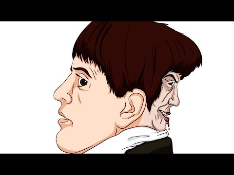 This man had a second face straight from hell.