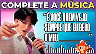 ⚔️🎙️ GUERREIRAS DO K-POP | COMPLETE A MÚSICA 🎵✨ | se souber, cante! Rumi, Jinu, Zoey, Mira ✨ #quiz