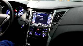 YF소나타 2013년형 오디오연동형 네비매립