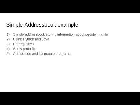 Protocol buffers presentation