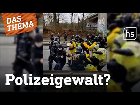 Gegenseitige Gewaltvorwürfe nach Großdemo in Gießen | hessenschau DAS THEMA