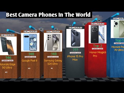2024's Best Camera 📸 Phones in The World By DXOMark Scores 📊| 3D Comparison