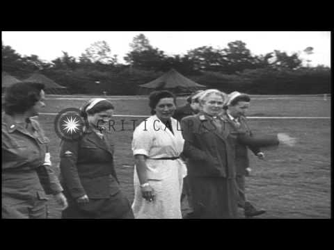 The United States Army enters St. Lo, France and hunt for snipers during World Wa...HD Stock Footage