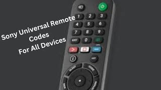 Programming Sony Universal Remote Codes | A Detailed Guide to Program Your Remote Control