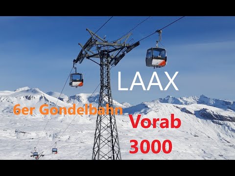 6er Gondelbahn Laax  am Vorabgletscher