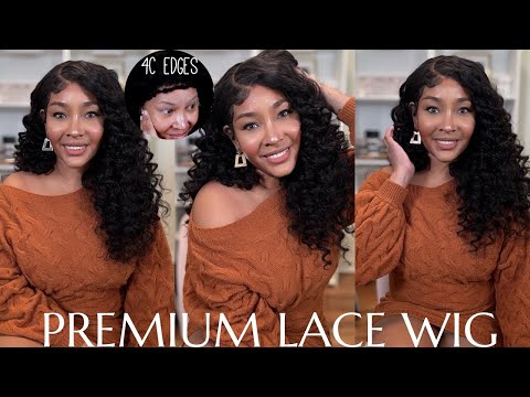 Brazilian Loose Wave Lace Front Wig Cheap Pre Plucked 18inch