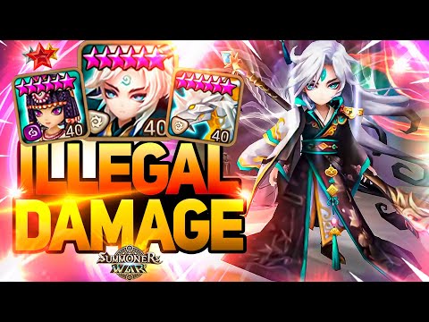 INSANE DAMAGE CLEAVE with Hanwul and Zerath - Summoners War