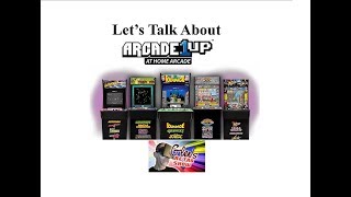 Quick talk about the New Arcade 1UP Personal Arcade units.