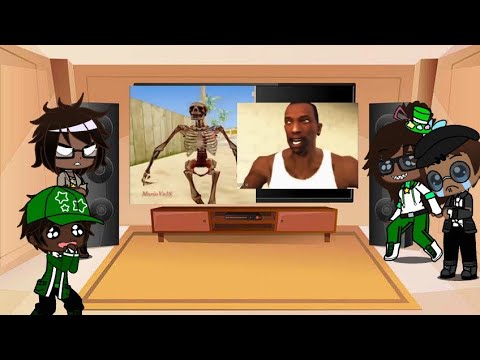 Familia de CJ reacciona a Esqueleto Loquendo parte 2 y un extra Gacha Club family 2004