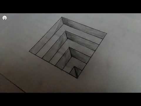 How To Draw 3D Steps in a Hole | Easy 3D Trick Art on paper for Beginners
