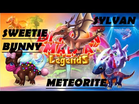 Dragon Mania Legends PC - Meteorite, Sylvan, and Sweetie Bunny Dragons Info!