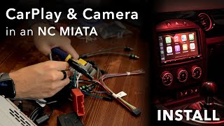 Installing Sony Head Unit with CarPlay and Backup Camera | NC Miata