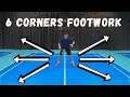 6 CORNERS FOOTWORK For Badminton Basic
