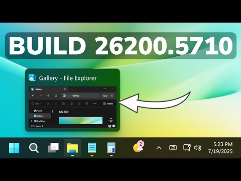 New Windows 11 25H2 Build 26200.5710 – New Taskbar Animations, New Settings, and Fixes (Dev)