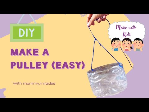 How to make a Pulley at Home - Easy DIY ✨ Kids STEM activity