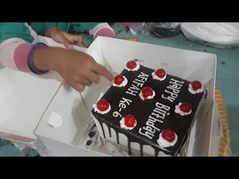 Kue ulang tahun happy birthday afifah 🤩👍