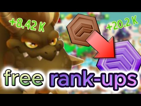 HOW to get FREE and INFINITE rank-ups!!!-dragon city #3