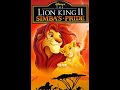 Opening Closing To The Lion King II Simba S Pride 1998 Italian Bootleg VHS