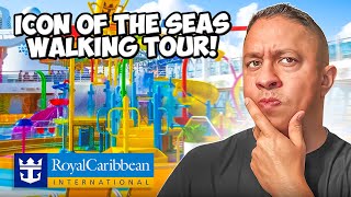 ICON OF THE SEAS Walking Tour | The Worlds Largest Cruise Ship From Royal Caribbean