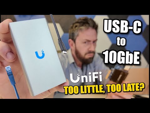 UniFi USB4/TB4 to 10GbE Adapter Review - Too Little, Too Late? (UACC-Adapter-RJ45-USBC-10GE)