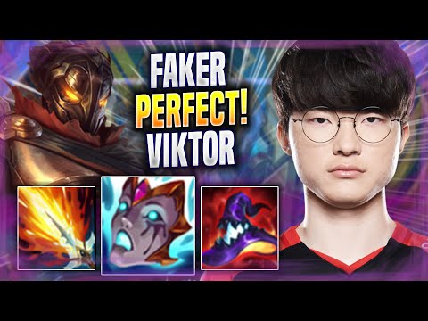 FAKER PERFECT GAME WITH VIKTOR! - T1 Faker Plays Viktor MID vs Ryze! | Season 2022