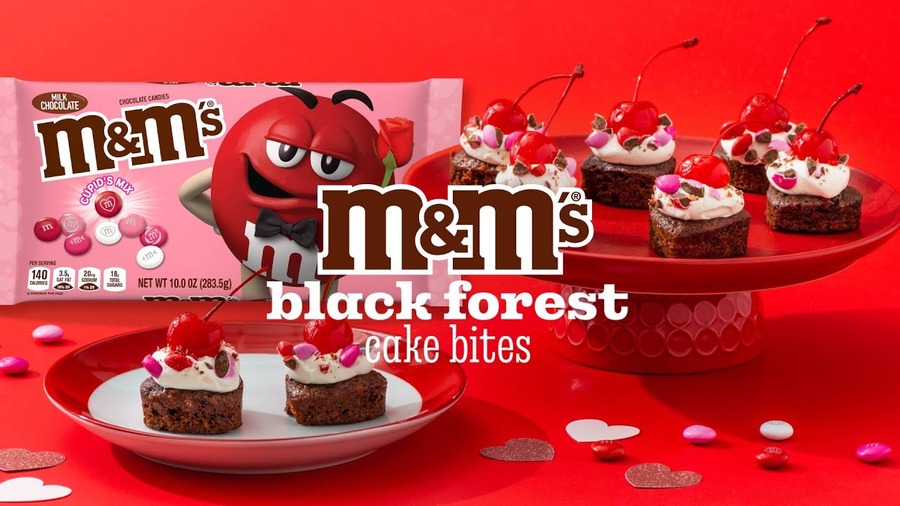 M&M’S Black Forest Cake Bites