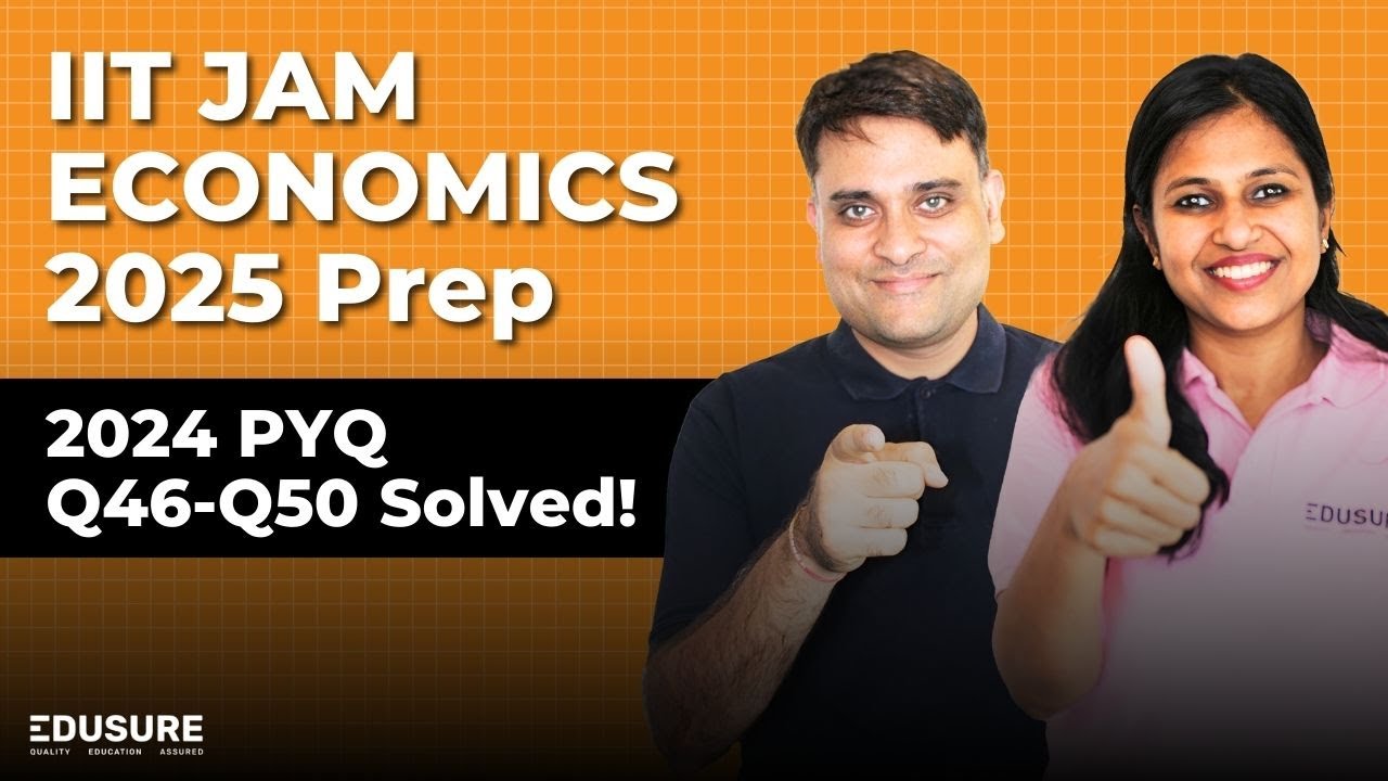 Iit Jam Economics Pyqs Video Solutions By Expert Tutors