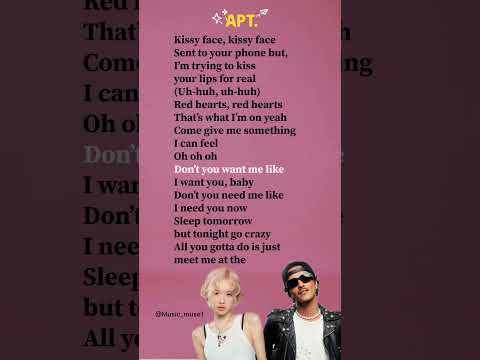 APT. - ROSÉ & Bruno Mars lyrics #brunomars #apt #rosé_bruno_apt #lyrics #rosé