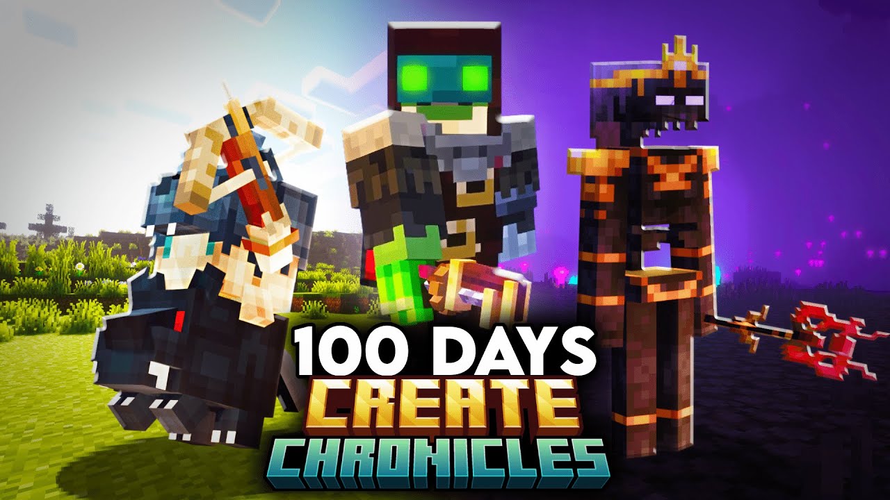 I Survived 100 Days in The CRAZIEST Create Modpack In Minecraft - Create Chronicles