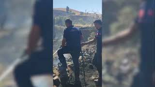 BÜYÜKŞEHİR İTFAİYESİ KARDEŞ VE KOMSU SİVAS’TAKİ YANGINI KONTROL ALTINA ALDI