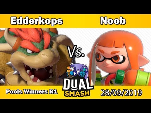 [DUAL SMASH X] Pools B Winners R1: Edderkops (Bowser) Vs. Noob (Inkling, C. Falcon)