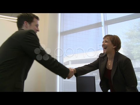 Young Male Professional In Job Interview. Stock Footage