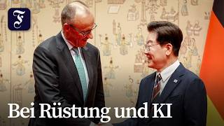 Merz vereinbart engere Zusammenarbeit mit Südkorea