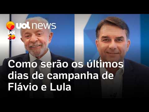 Eleições: Como serão os últimos dias de campanha de Flávio Bolsonaro e Lula | Casado e Farah
