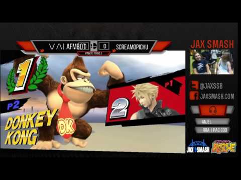 Jax Smash Weekly 4/28/16 - Afmbot(DK) Vs. Screamo Pichu(Cloud) WQ