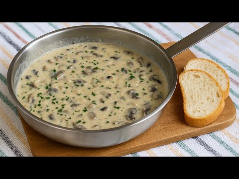 Creamy Mushroom Sauce for Pasta, Potatoes & Meat — Recipe
