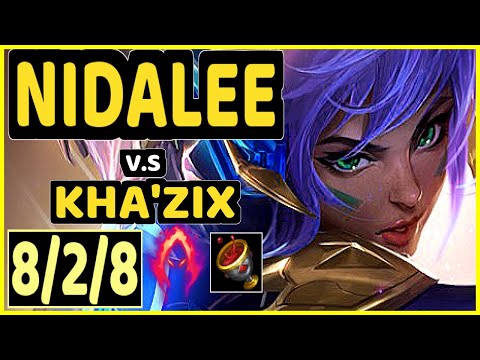 SEVENARMY (NIDALEE) vs KHA'ZIX - 8/2/8 KDA JUNGLE GAMEPLAY - EUW Ranked GRANDMASTER
